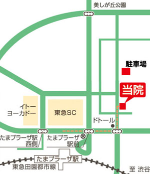 いとう横浜クリニック-アクセスマップ-