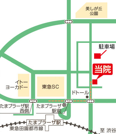 いとう横浜クリニック-アクセスマップ-